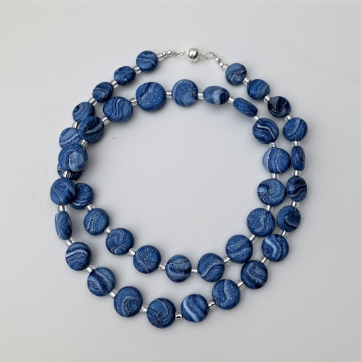 blue necklaces